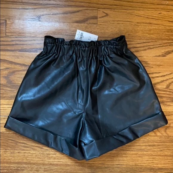 Abercrombie Fitch Vegan Leather Shorts 